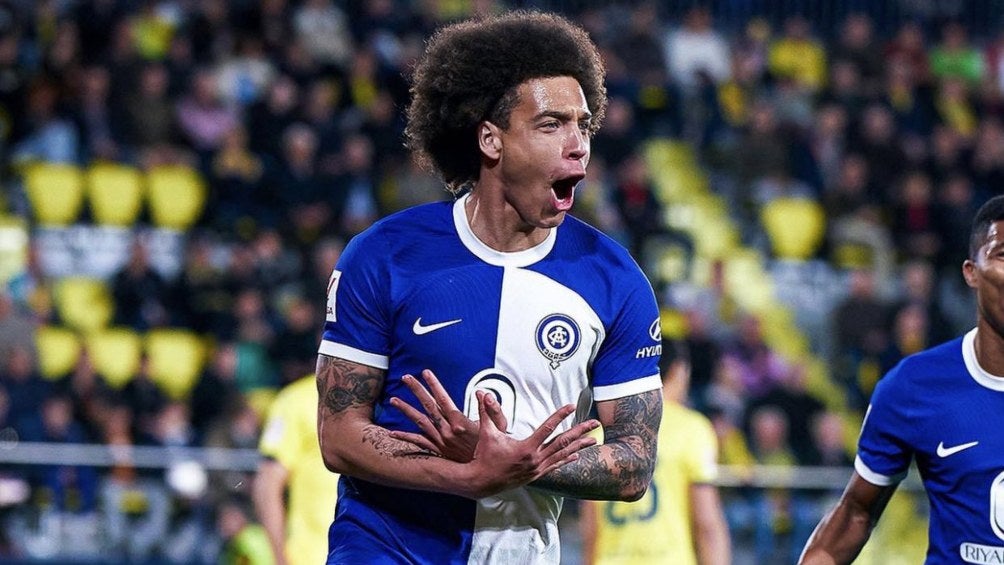 Axel Witsel celebrando su gol