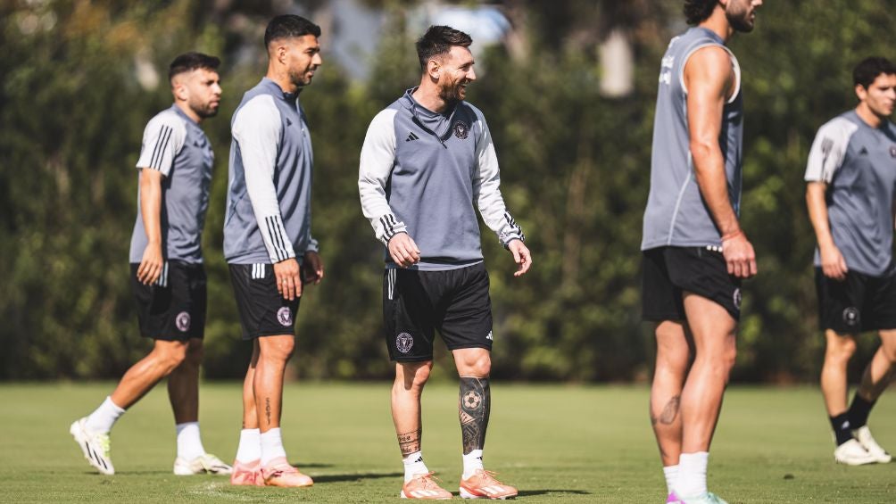 Messi ya entrenó con el Inter Miami