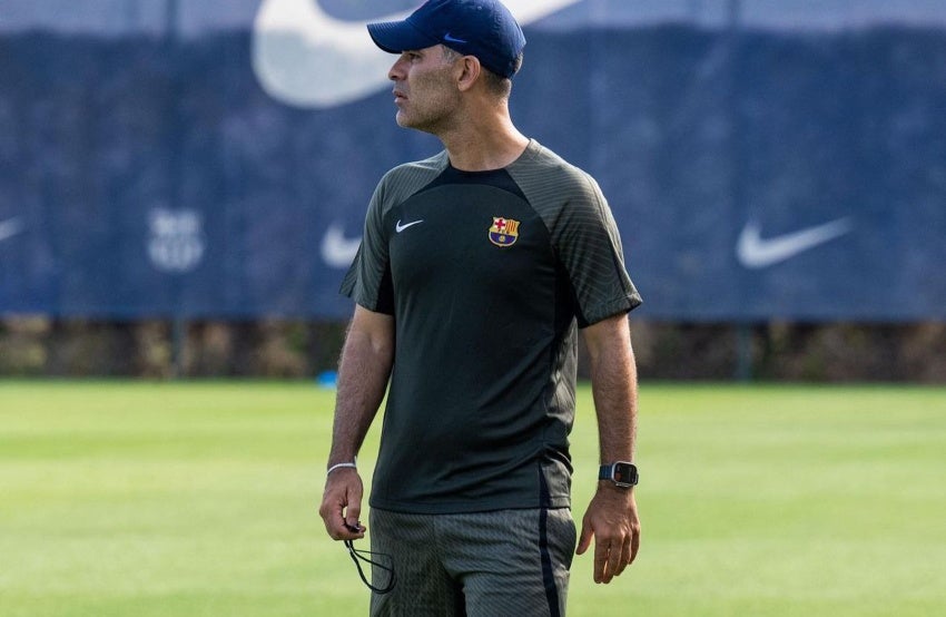 Rafa en entrenamiento con el conjunto español 