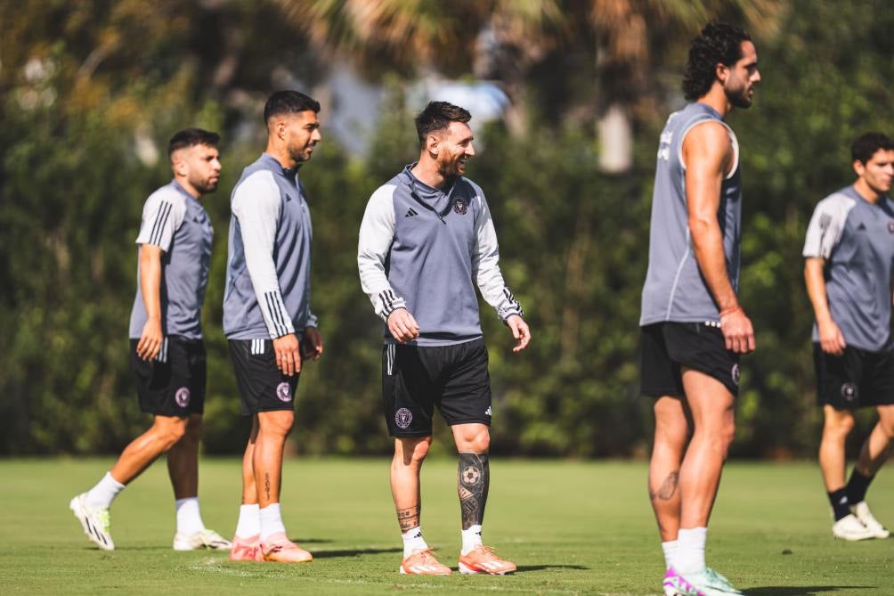 Messi en el entrenamiento de Inter Miami