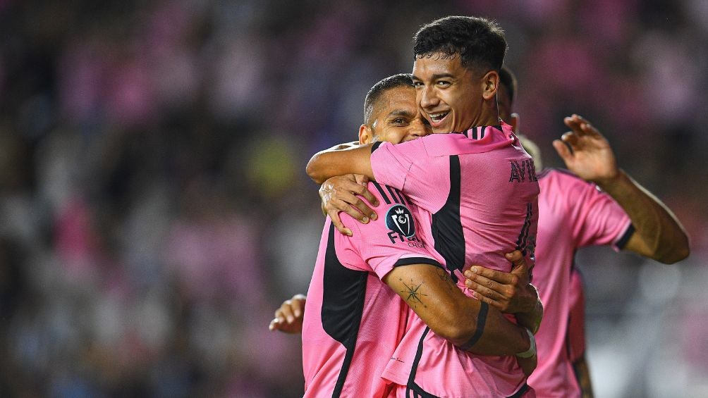 Tomás Avilés celebra el gol del Inter Miami