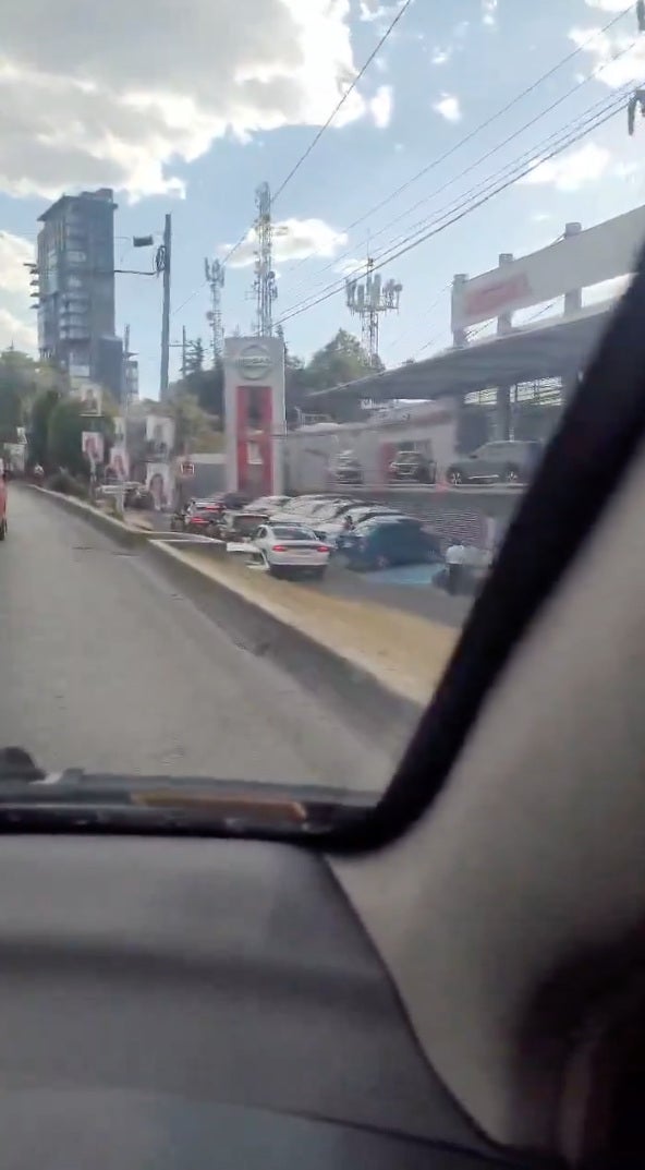 Un video muestra el enfrentamiento con la Policia capitalina.