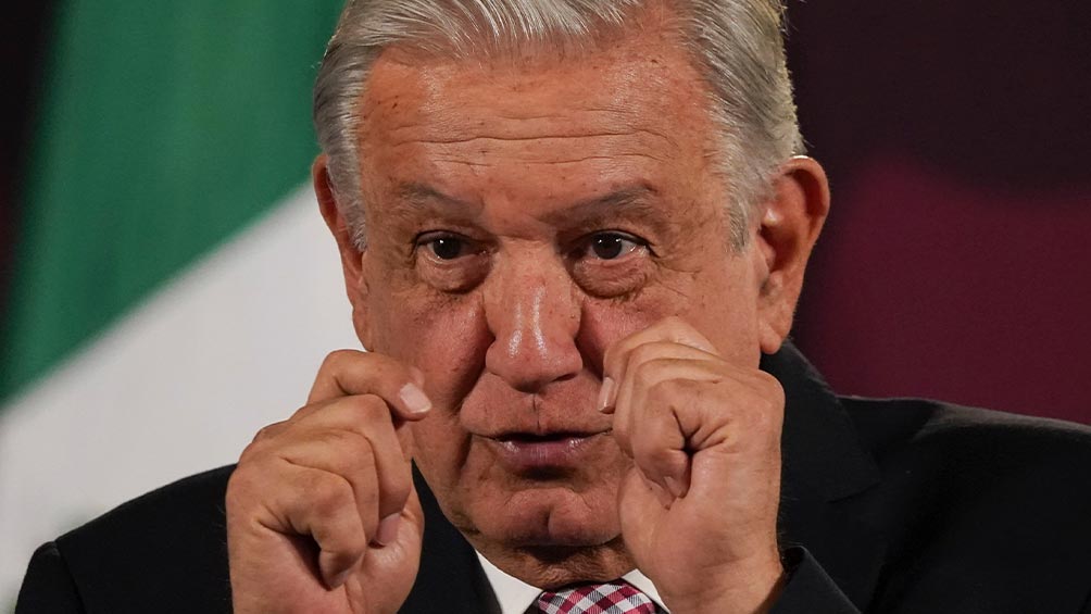 AMLO, durante una de sus conferencias mañaneras