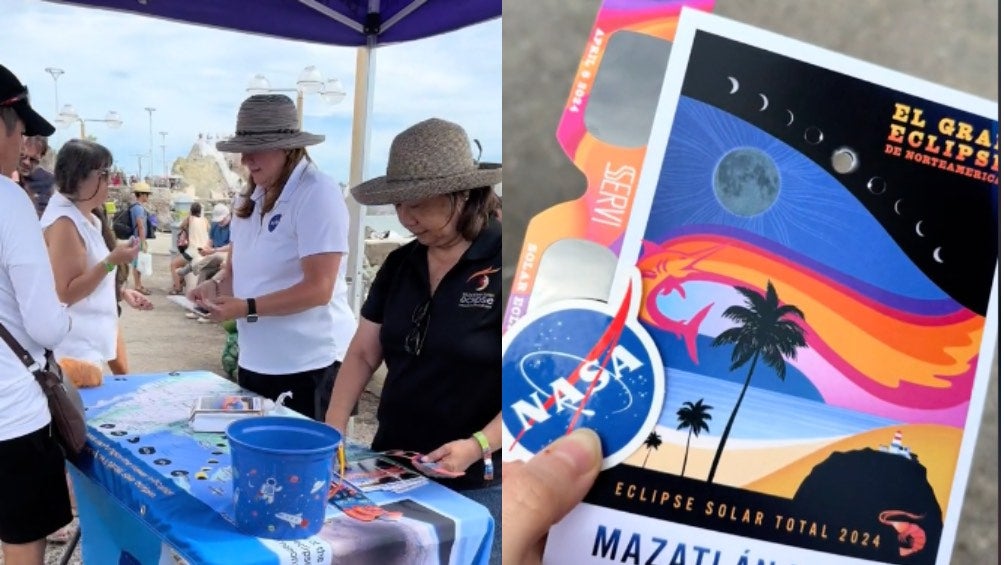 Mazatlán listo para ver el eclipse; se han regalado miles de lentes especiales para ver el fenómeno solar