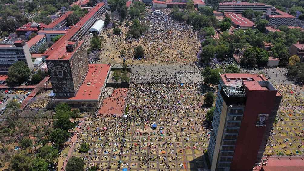 Sr estima que fueron unos 65 mil asistentes a Ciudad Universitaria para ver el eclipse. 