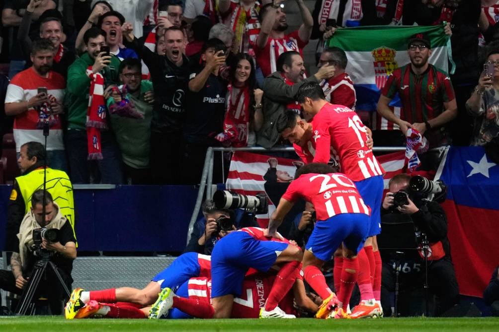 Celebración de los Colchoneros en el Metropolitano