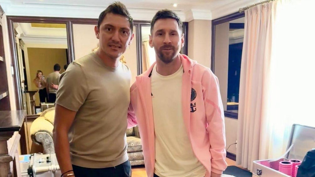 Neri y Messi en compartieron momento 