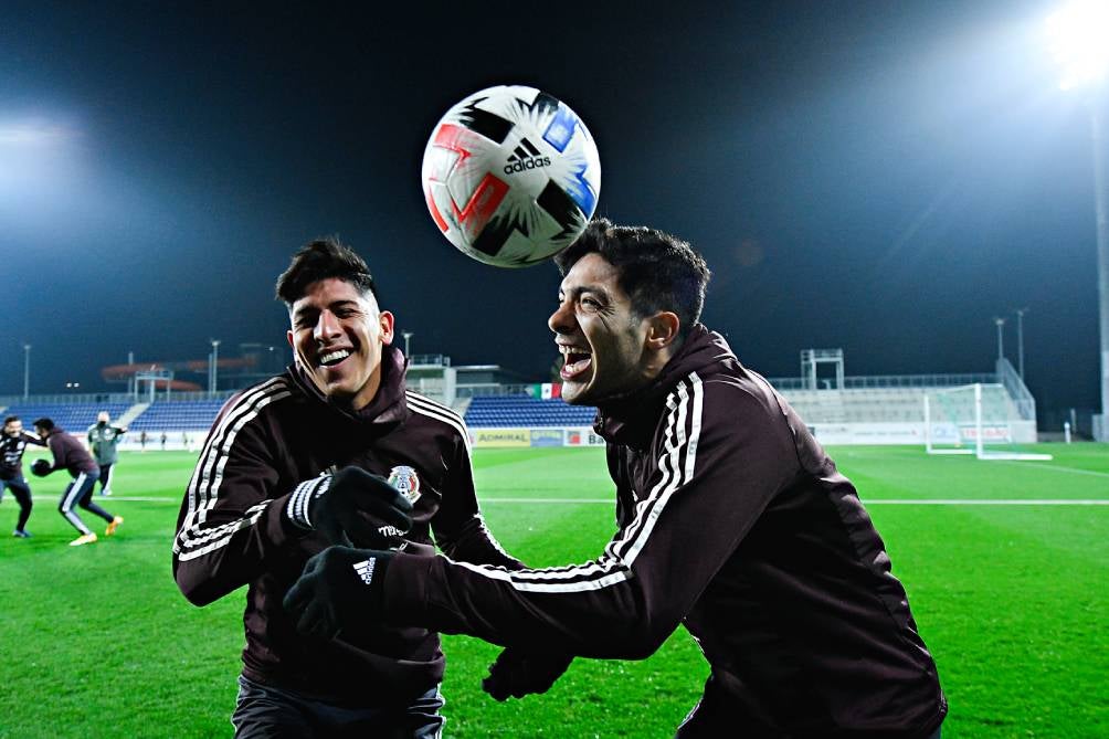 Edson y Raúl juntos con el equipo tricolor