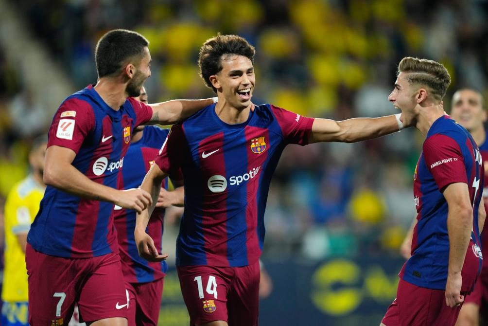 Joao tras su gol frente a Cádiz