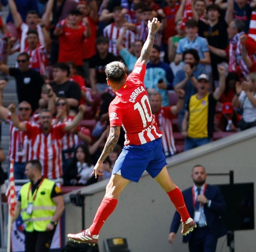 Correa en su celebración 