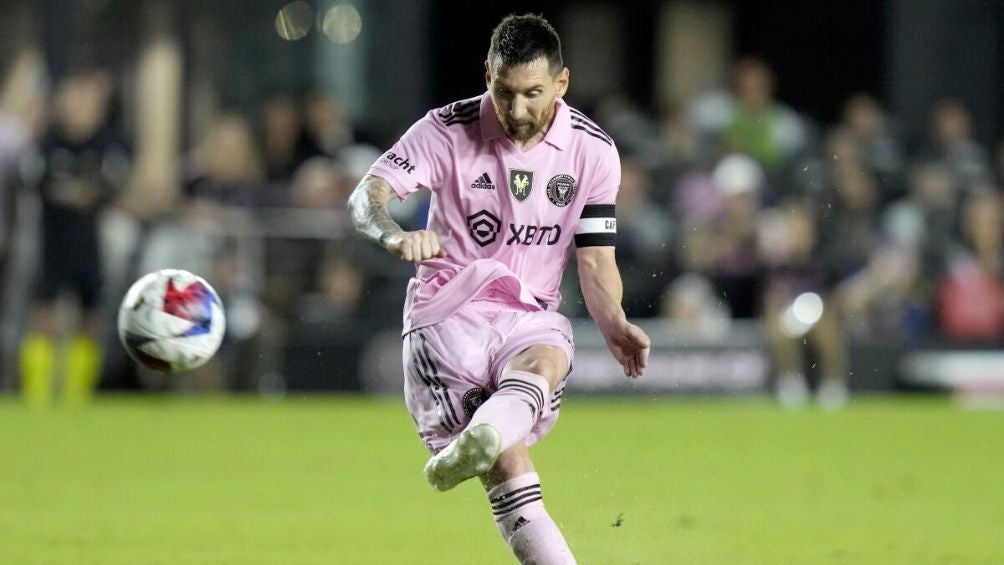 Messi en un partido en la MLS