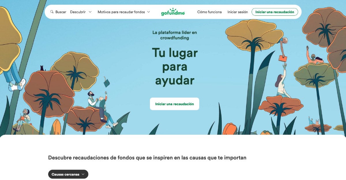 Está en la página para solicitar su apoyo de fundación.