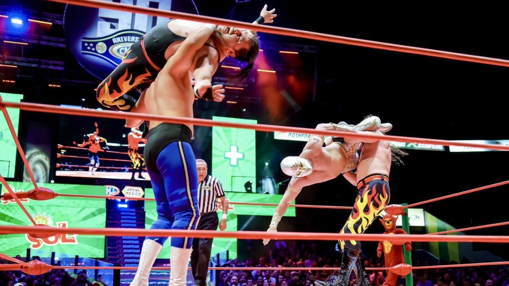 Los Infernales fueron sorprendidos por Mistico, Atlantis Jr. y Flip Gordon