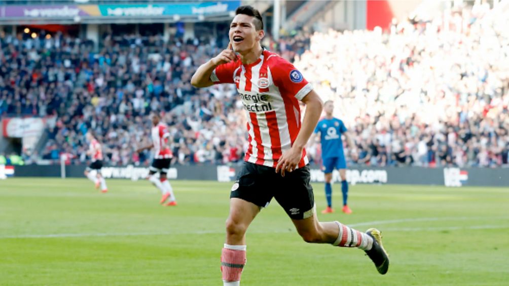 Lozano con el PSV Eindhoven