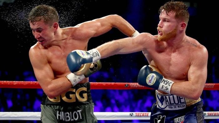 Canelo da un golpe a Gennady Golovkin