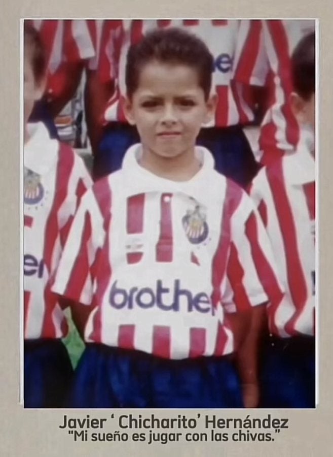 Javier Hernández de niño