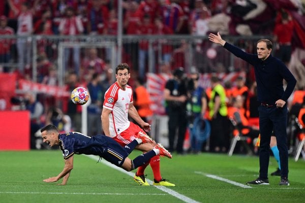 Thomas Tuchel en el área técnica