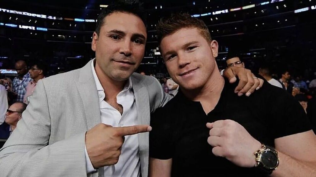 Canelo y Óscar de la Hoya en el pasado