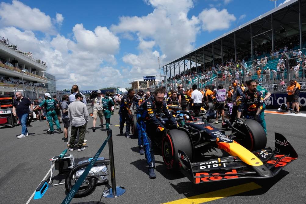 Verstappen en la carrera sprint de Miami 