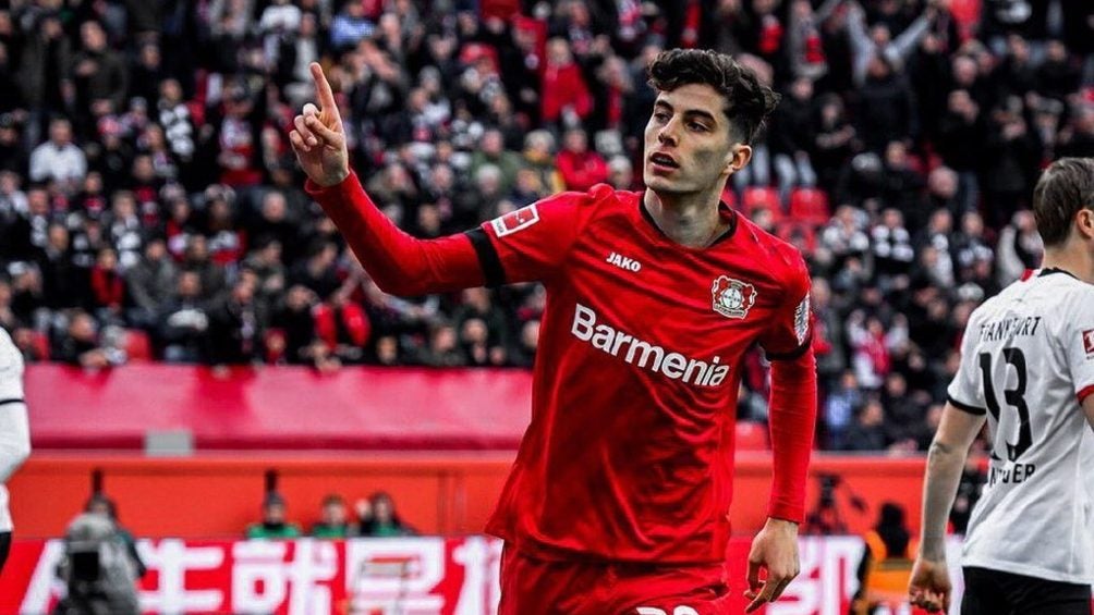 Havertz en sus inicios con Bayer Leverkusen