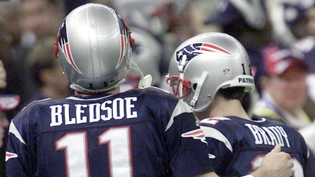 Brady y Bledsoe en la NFL