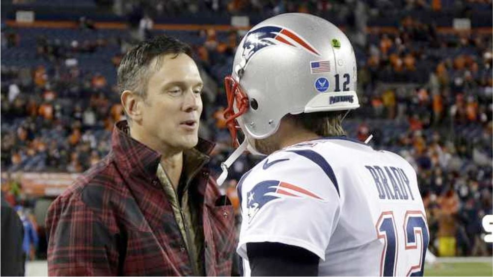 Drew Bledsoe junto a Tom Brady