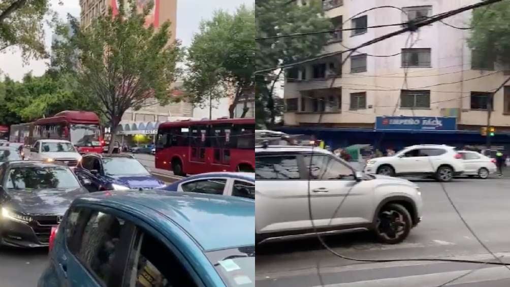 El servicio en la Línea 1 se suspendió por la caída de cableado sobre Insurgentes Sur. 