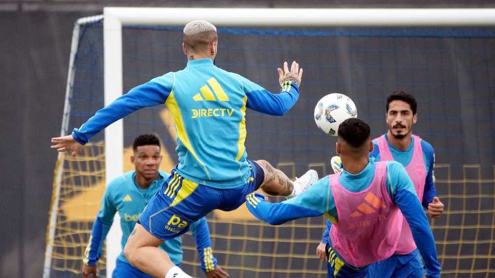 El entrenamiento de Boca