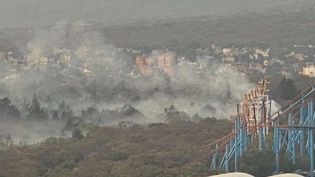 El olor a quemado en el Sur de la CDMX fue por este incendio. 