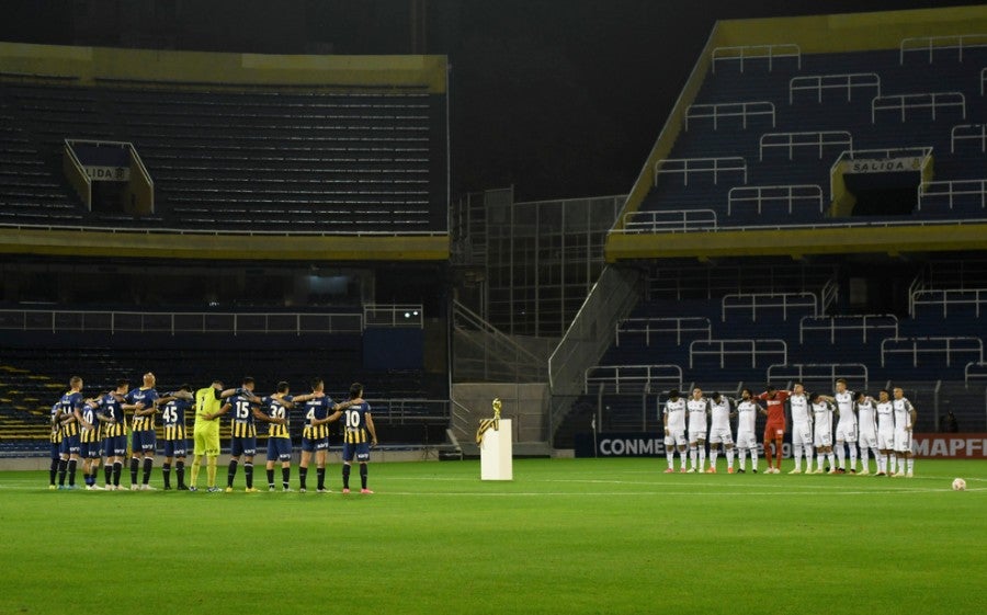 El partido se disputó a puerta cerrada