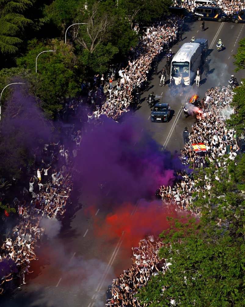 El recibimiento de la afición merengue