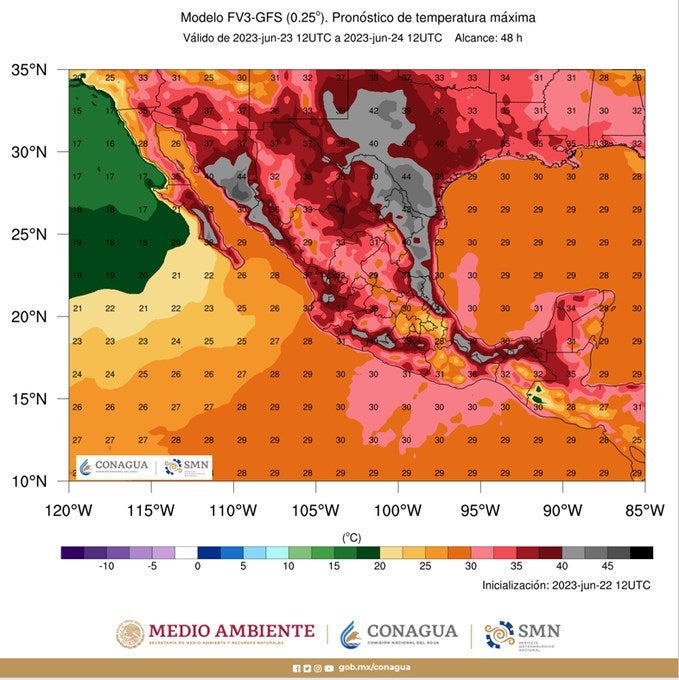 El calor dominará en gran parte del territorio nacional.