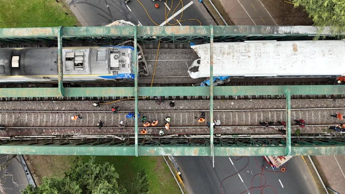 Uno de los trenes iba vacío al momento del impacto.