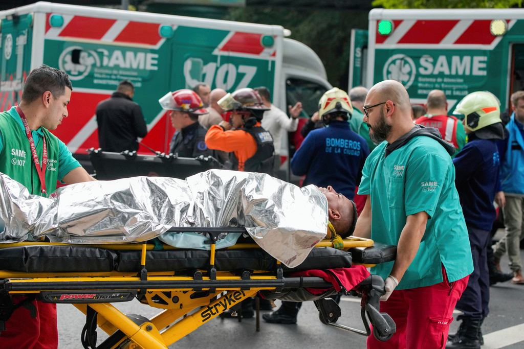 Los heridos fueron repartidos a diferentes hospitales.