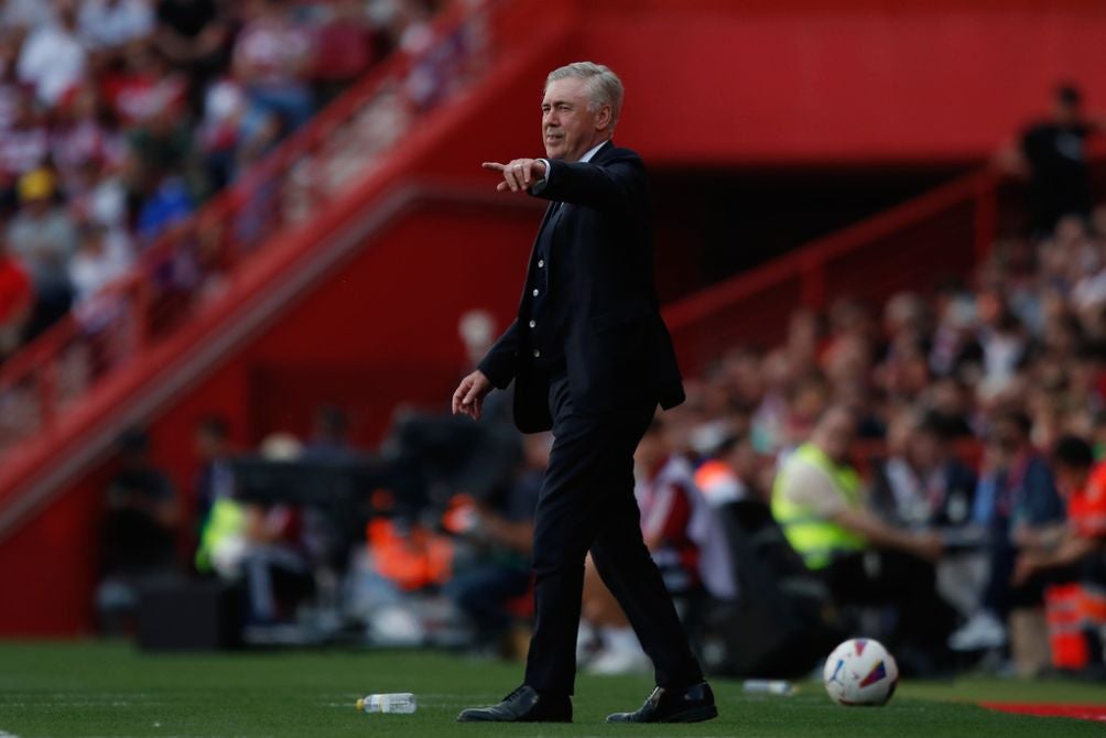 Ancelotti en el encuentro ante Granada