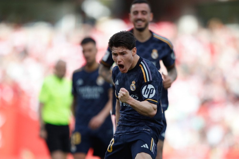 Fran García en el partido ante Granada