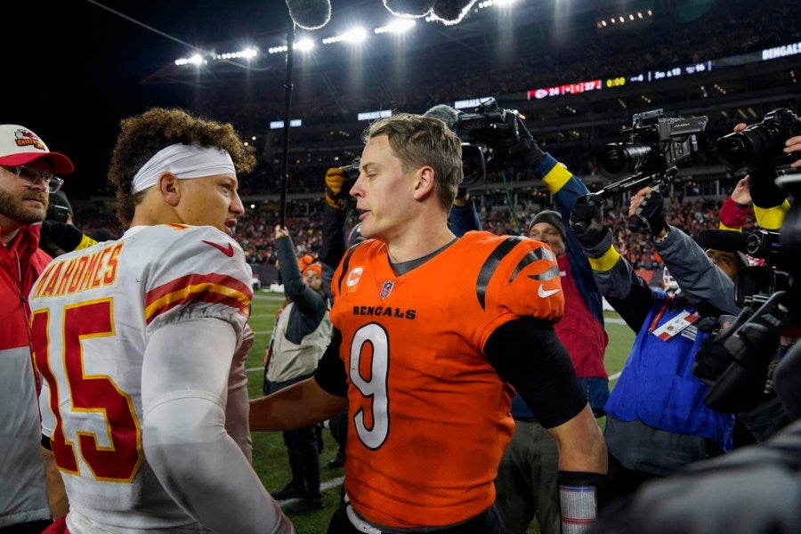 Patrick Mahomes y Joe Burrow