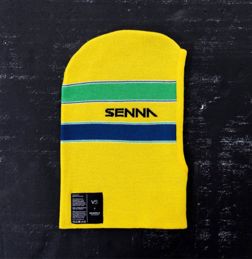 Balaclava al estilo de Senna que portará 'Checho'