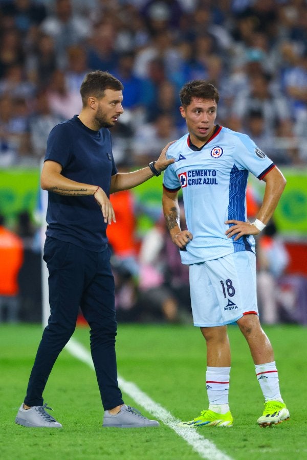 Rodrigo Huescas con Martín Anselmi