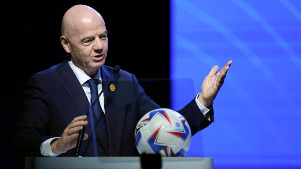 Gianni Infantino durante el Congreso de la FIFA en Tailandia