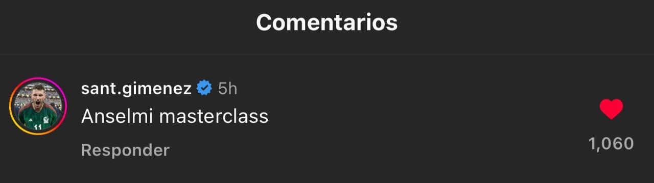 Comentario de Santi en publicación de Cruz Azul