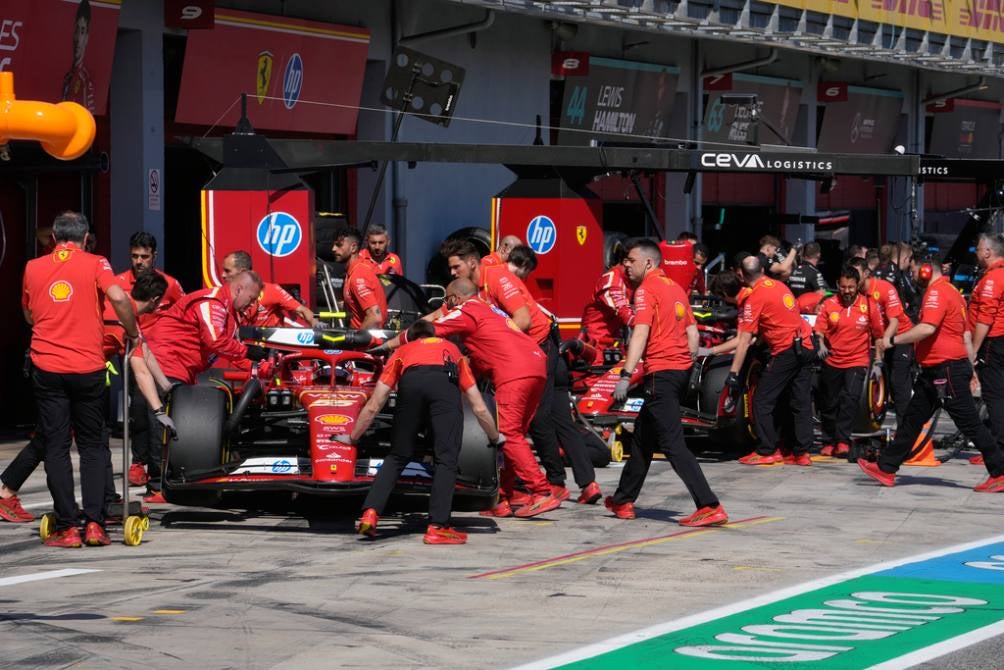 Ferrari se vino abajo en la clasificación 