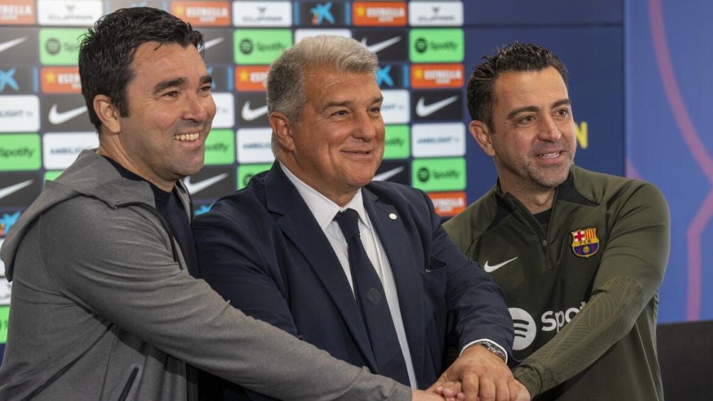 Deco, Laporta y Hernández