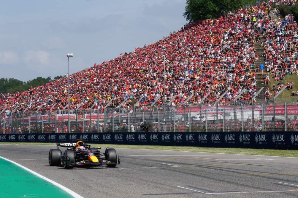 Verstappen en el Gran Premio de Emilia-Romagna