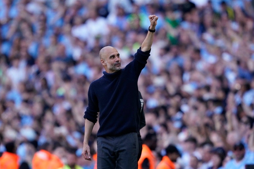 Pep Guardiola tras ganar su cuarta Premier League consecutiva