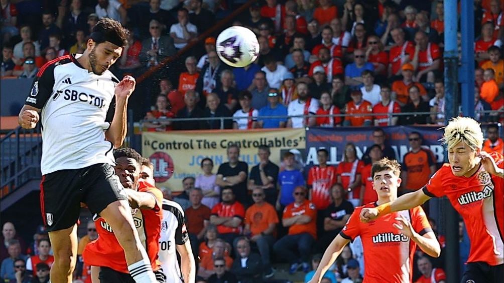 Jiménez en el partido contra Luton 