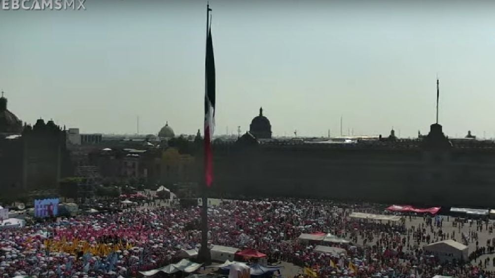 Hubo una gran concentración de personas en el Zócalo