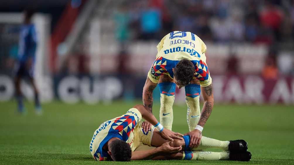 El uruguayo salió lesionado en la Semifinal de Vuelta de Concachampios, frente a Pachuca. 