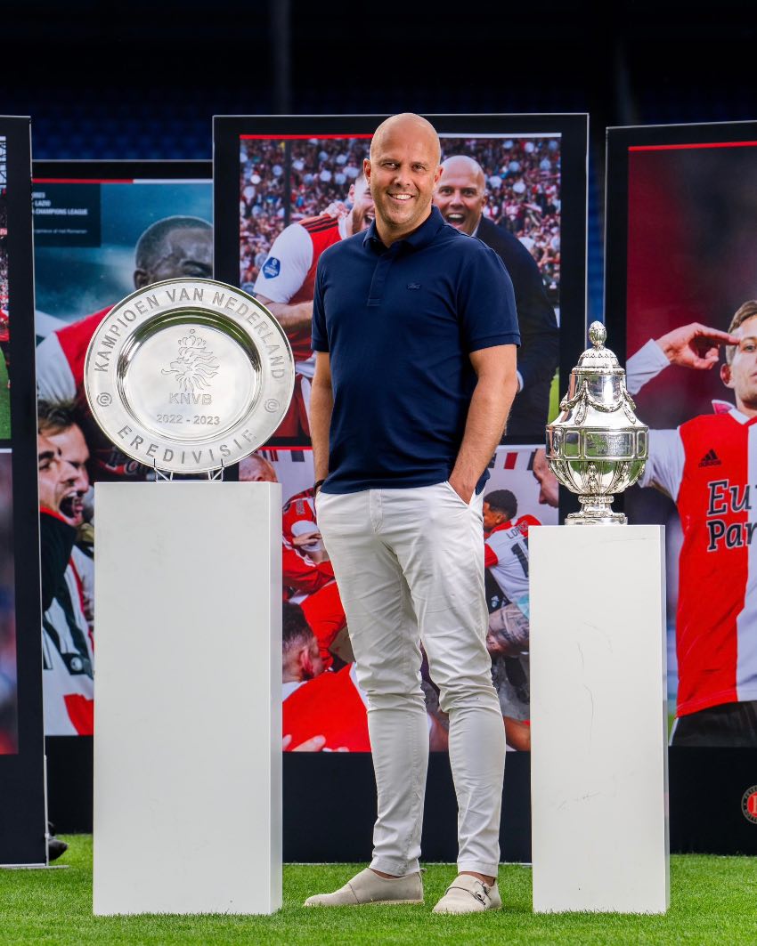 Arne Slot y los títulos que ganó con Feyenoord