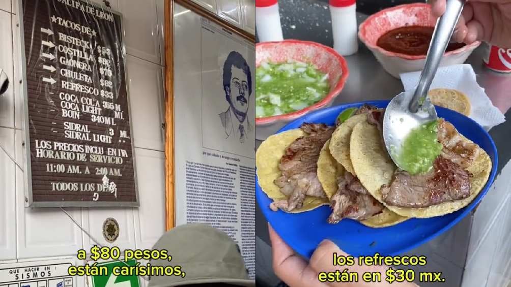 Por último consideró que los tacos tienen un costo muy elevado. 